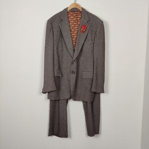 Vintage 70s Botany 500 Spiderman Suit Men's Size XL